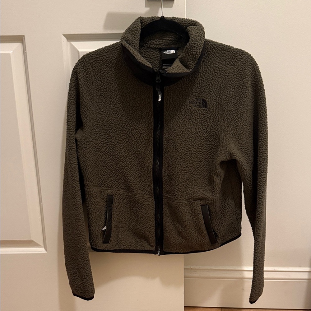 The North Face Women's Dark Green Teddy Jacket